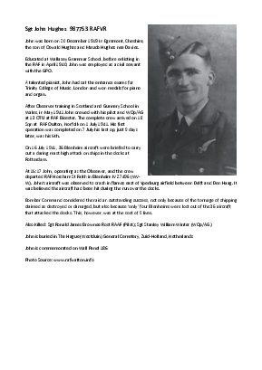 A preview of a PDF biography for Hughes, John